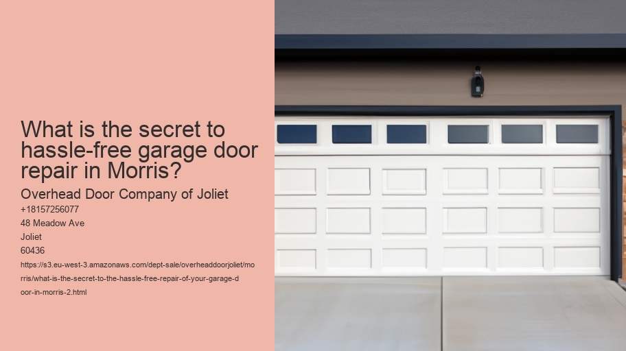 What is the secret to the hassle-free repair of your garage door in Morris?