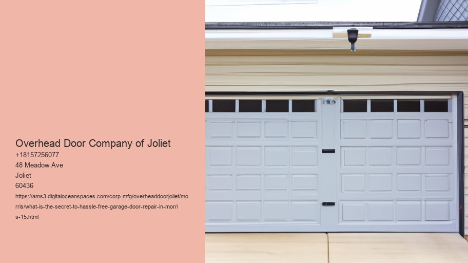 What is the secret to hassle-free garage door repair in Morris?