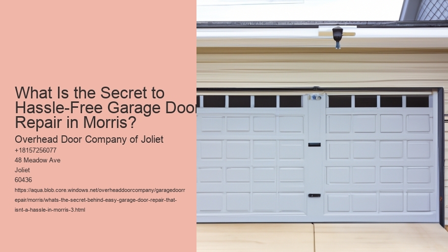 What's the secret behind easy garage door repair that isn't a hassle in Morris?