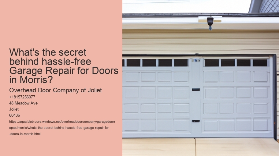 What's the secret behind hassle-free Garage Repair for Doors in Morris?