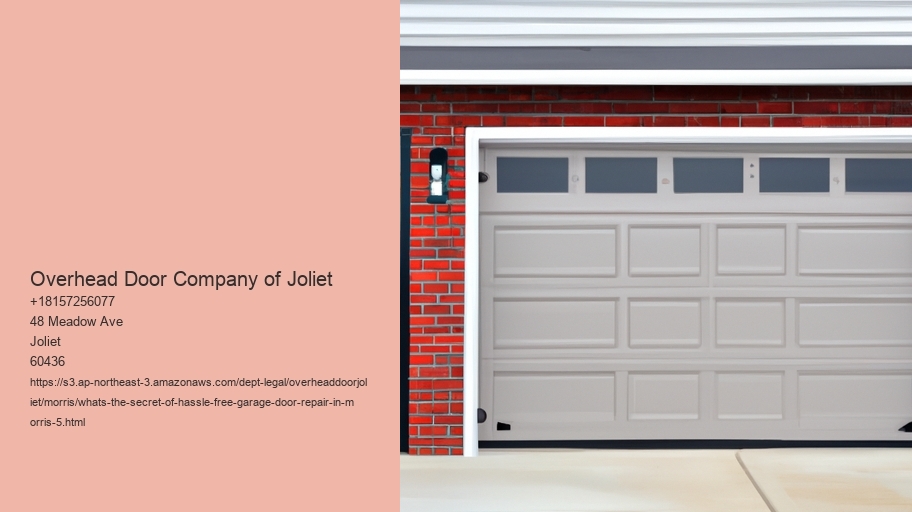 What's the secret of hassle-free garage door repair in Morris?