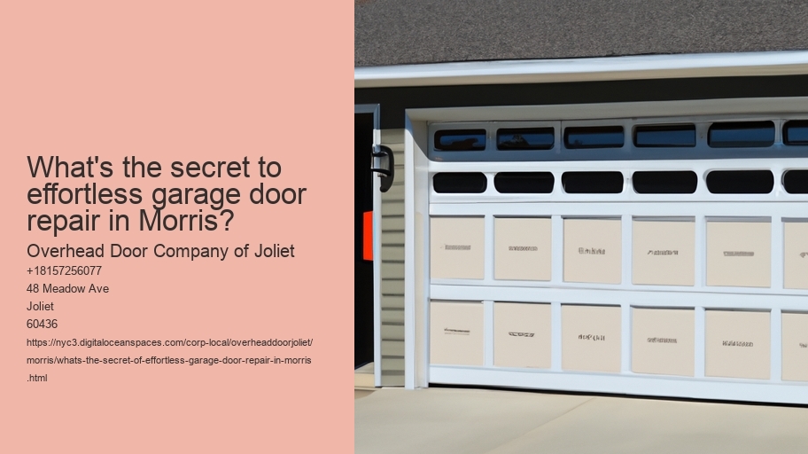 What's the secret of effortless garage door repair in Morris?