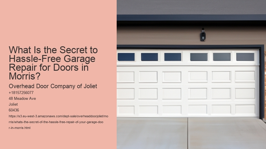 What's the secret of the hassle-free repair of your garage door in Morris?