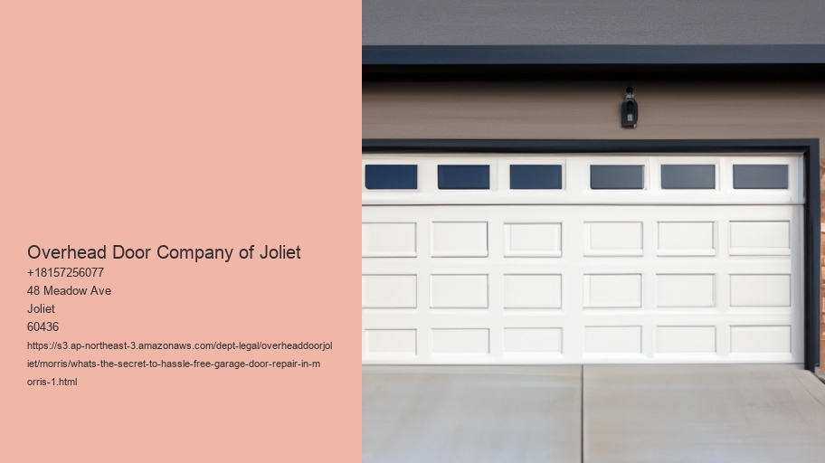 What's the secret to hassle-free garage door repair in Morris?