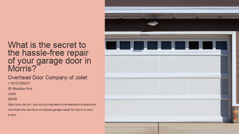 What's the secret to No-Hassle Garage Repair for Doors in Morris?