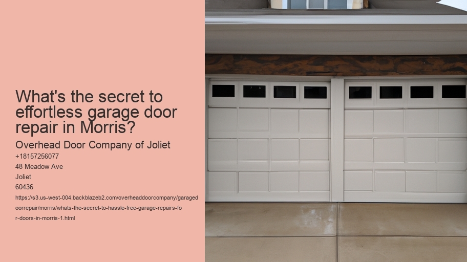 What's the secret to Hassle-Free Garage Repairs for Doors in Morris?