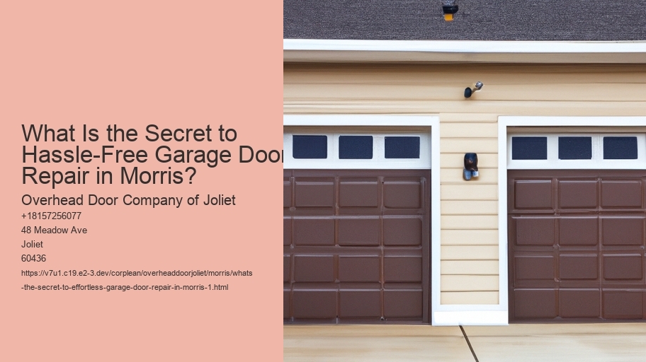 What's the secret to effortless garage door repair in Morris?
